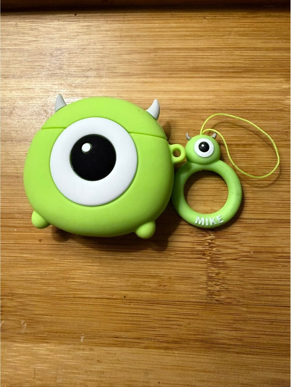 Mike Wazowski One Eye Silicone Keychain Airpods gen 1 -2 case or bag charm